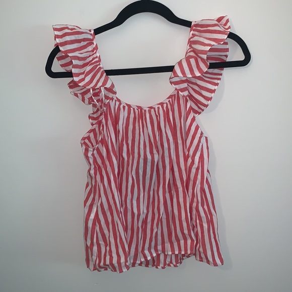 Zara Ruffle Sleeve Top - Picture 2 of 5